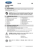 Предварительный просмотр 6 страницы Ford FX1-80 Instruction Manual