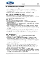 Предварительный просмотр 11 страницы Ford FX1-80 Instruction Manual