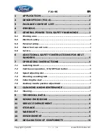 Предварительный просмотр 4 страницы Ford FX1-95 Instruction Manual