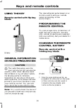 Предварительный просмотр 36 страницы Ford Galaxy 2007 Owner'S Handbook Manual