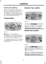 Предварительный просмотр 59 страницы Ford Galaxy 2007 Owner'S Handbook Manual