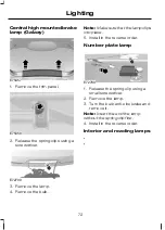 Предварительный просмотр 74 страницы Ford Galaxy 2007 Owner'S Handbook Manual