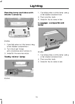 Предварительный просмотр 76 страницы Ford Galaxy 2007 Owner'S Handbook Manual