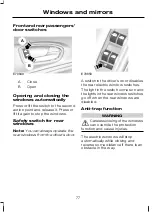 Предварительный просмотр 79 страницы Ford Galaxy 2007 Owner'S Handbook Manual