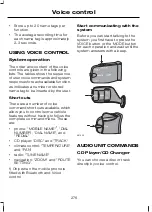 Предварительный просмотр 278 страницы Ford Galaxy 2007 Owner'S Handbook Manual