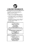 Предварительный просмотр 1 страницы Ford Grand Marquis Owner'S Manual