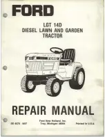 Preview for 4 page of Ford LGT 140 Repair Manual