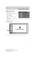 Предварительный просмотр 67 страницы Ford Lincoln LS 2005 Owner'S Manual