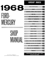 Предварительный просмотр 3 страницы Ford Mercury Colony 1968 Shop Manual