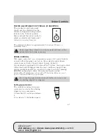 Предварительный просмотр 67 страницы Ford Monterey 2005 Owner'S Manual