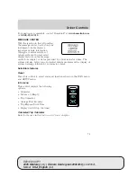 Предварительный просмотр 75 страницы Ford Monterey 2005 Owner'S Manual