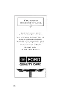 Предварительный просмотр 271 страницы Ford Probe Owner'S Manual