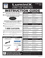 Предварительный просмотр 1 страницы Ford PUTCO LuminiX SUPER DUTY 92701 Instruction Manual