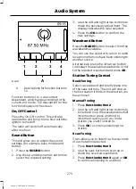 Предварительный просмотр 277 страницы Ford RANGER Owner'S Manual