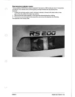 Preview for 228 page of Ford RS200 Owner'S Manual