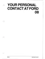 Preview for 243 page of Ford RS200 Owner'S Manual