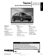 Preview for 39 page of Ford Taurus 2012 User Manual