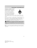 Preview for 317 page of Ford Taurus X 2009 Owner'S Manual