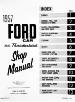 Предварительный просмотр 3 страницы Ford Thunderbird 1957 Shop Manual