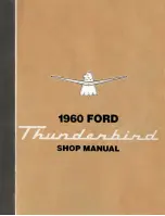 Ford THUNDERBIRD 1960 Shop Manual предпросмотр