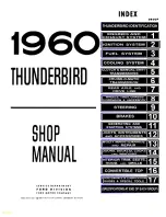 Предварительный просмотр 2 страницы Ford THUNDERBIRD 1960 Shop Manual