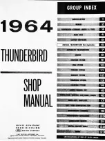 Предварительный просмотр 3 страницы Ford Thunderbird 1964 Shop Manual