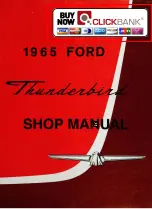 Предварительный просмотр 1 страницы Ford Thunderbird 1965 Shop Manual