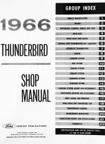 Предварительный просмотр 3 страницы Ford Thunderbird 1966 Shop Manual