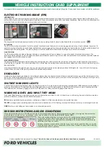 Preview for 2 page of Ford Transit Connect 2021 Instruction Card