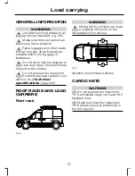 Предварительный просмотр 99 страницы Ford Transit Connect Owner'S Handbook Manual