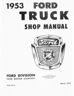 Предварительный просмотр 3 страницы Ford TRUCK 1953 Shop Manual