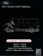 Предварительный просмотр 1 страницы Ford Truck 1975 Shop Manual