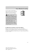 Preview for 147 page of Ford U137 Excursion 2005 Owner'S Manual