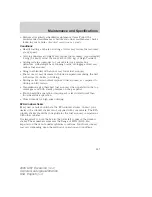 Preview for 247 page of Ford U137 Excursion 2005 Owner'S Manual