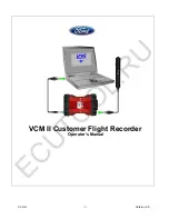 Ford VCM II Operator'S Manual предпросмотр