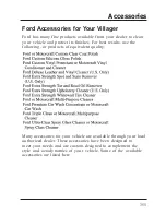 Предварительный просмотр 359 страницы Ford Villager Owner'S Manual