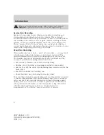 Preview for 6 page of Ford Zephyr 2007 Owner'S Manual