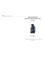 Forelite FO-LM200C User Manual preview