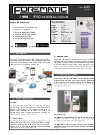 Preview for 1 page of Forematic i 460 iPSO Installation Manual