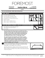 Foremost 11-1501 Instructions preview