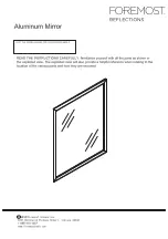 Foremost Aluminium Mirror Manual предпросмотр