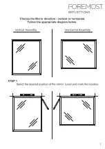 Предварительный просмотр 4 страницы Foremost Aluminium Mirror Manual