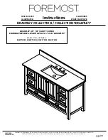 Foremost BRANTLEY BABVT4922 Instructions Manual preview