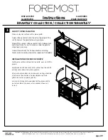 Предварительный просмотр 4 страницы Foremost BRANTLEY BABVT4922 Instructions Manual