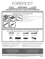 Предварительный просмотр 2 страницы Foremost CARLINGTON CREVT2419 Instructions Manual