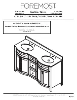 Foremost COBURN CODW6122D Instructions Manual предпросмотр