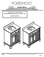 Предварительный просмотр 1 страницы Foremost CORSICANA CNAWVT3122 Instructions Manual