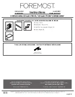 Предварительный просмотр 2 страницы Foremost CORSICANA CNAWVT3122 Instructions Manual