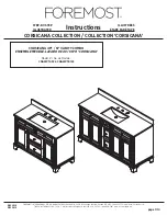 Foremost CORSICANA CNAWVT4922 Instructions Manual preview