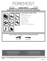 Preview for 2 page of Foremost CORSICANA CNAWVT4922 Instructions Manual